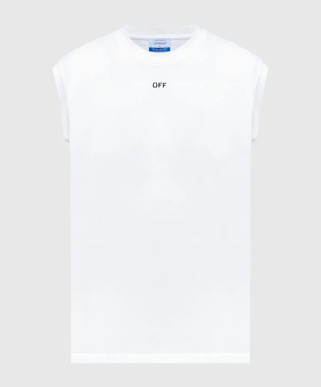 Off-White White t-shirt with Off print