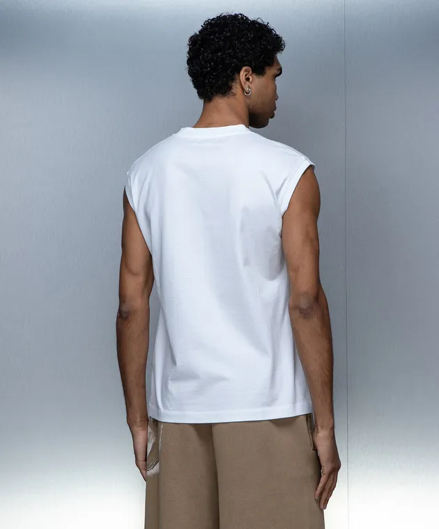 Off-White White t-shirt with Off print
