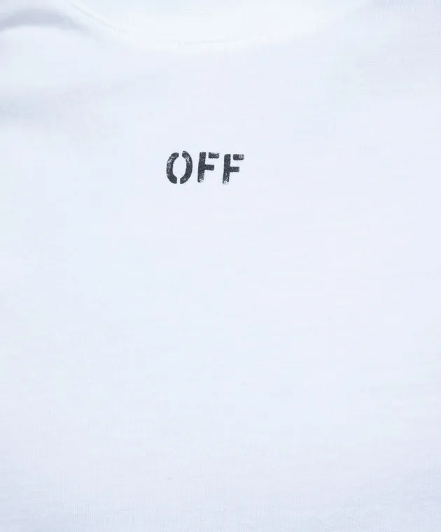 Off-White White t-shirt with Off print