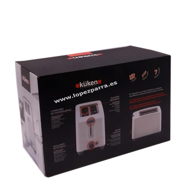 TOSTADOR 750W CON 2 RANURAS KUKEN